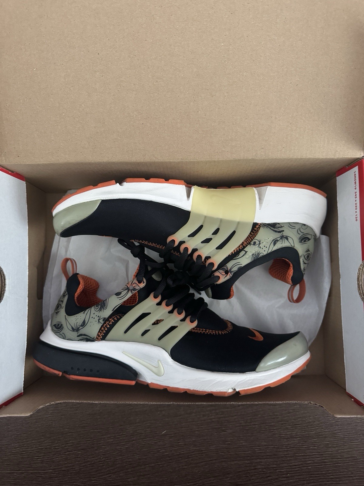 Nike Air Presto Premium 2021 Halloween Spider Black Starfish Sail Sneakers Men
