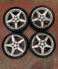 MERCEDES CLS C218 AMG 19" STAGGERED ALLOY WHEEL & TYRE A2184011702 & A2184011602