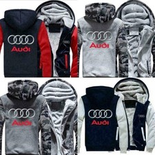 2026 Herren Winter Warm Plüsch SweatshirtKapuze Reißverschluss Jacke Mantel Neu