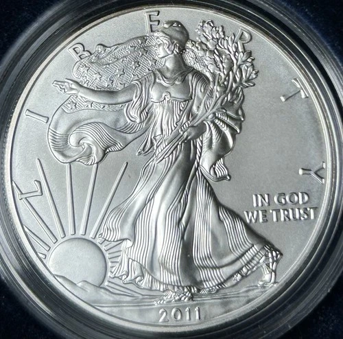2011-W Eagle Silver Dollar S$1 Uncirculated US Mint COA West Point