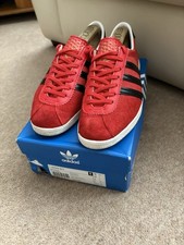 Men’s 2012 Red & Black Adidas London Olympic Trainers Size 9 UK