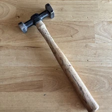 Indestro Super Auto Body Hammer Round Square Face Combination 110A? Vtg USA