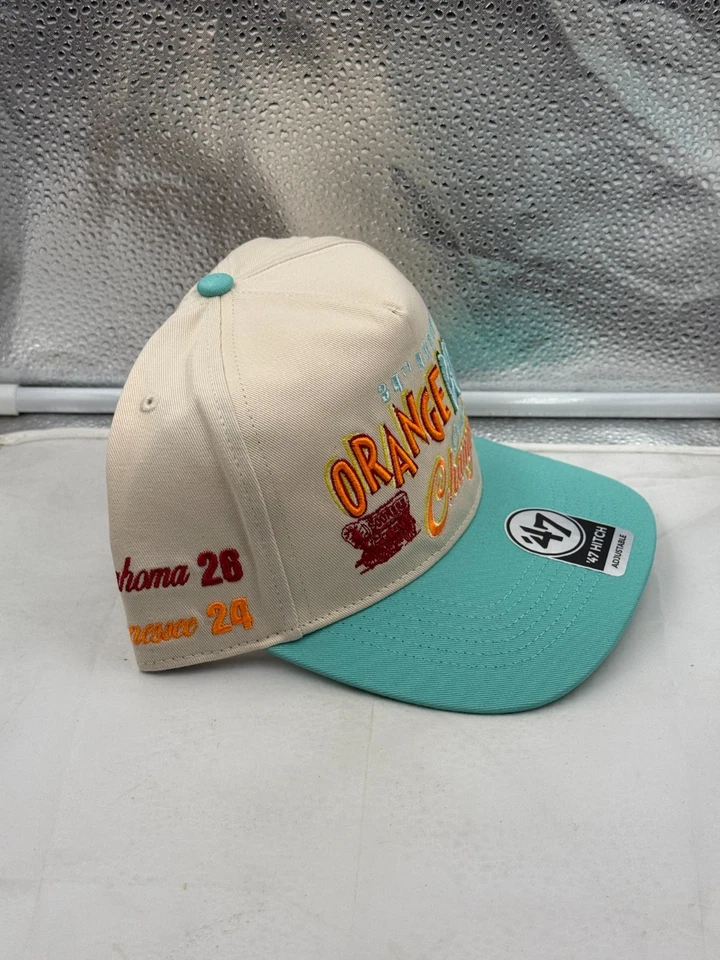 Oklahoma Sooners NCAA '47 Naranja Cuenco Natural TT Enganche Ajustable Snapback Sombrero Foto 4 de 4