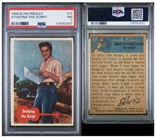PSA 1956 Elvis Presley Studying the Script (#17) (Near Mint 7)