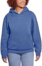 KIRKLAND Signature Women Fleece Hoodie, Blue, M