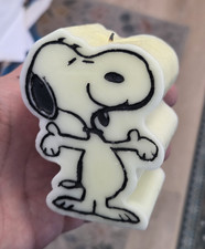 3.5&rdquo; Snoopy Peanuts Wax Candle Vintage 1970s Lightly used Very Thick