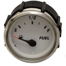Larson Boat Fuel Gauge 2266-5003 | Faria GP5003A 2 Inch Silver White