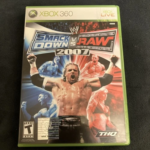 WWE SmackDown vs. Raw 2007 (Microsoft Xbox 360, 2006) Complete w/manual