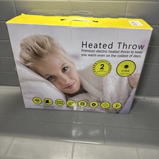 MONHOUSE Heated Throw, Electric Pink Blanket, Digital Controller, 160 X 130cm