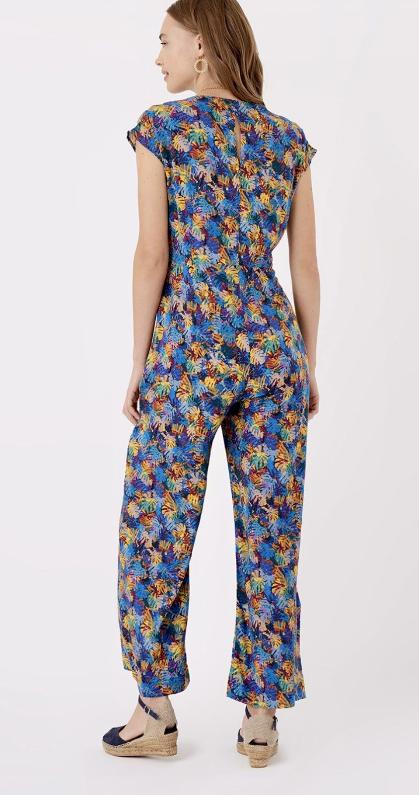 BRORA liberty palm print zip front jumpsuit BNWT RRP £195 sold out 8 image 3