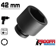 KRAFT Power Schlagschrauber Nuss 3/4" Stecknuss 42 mm Steckschlüssel 6-Kant Kurz