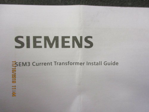 SIEMENS - US2:SEM3SCCT600 - 600A Solid Core Current Transformer - Picture 5 of 5