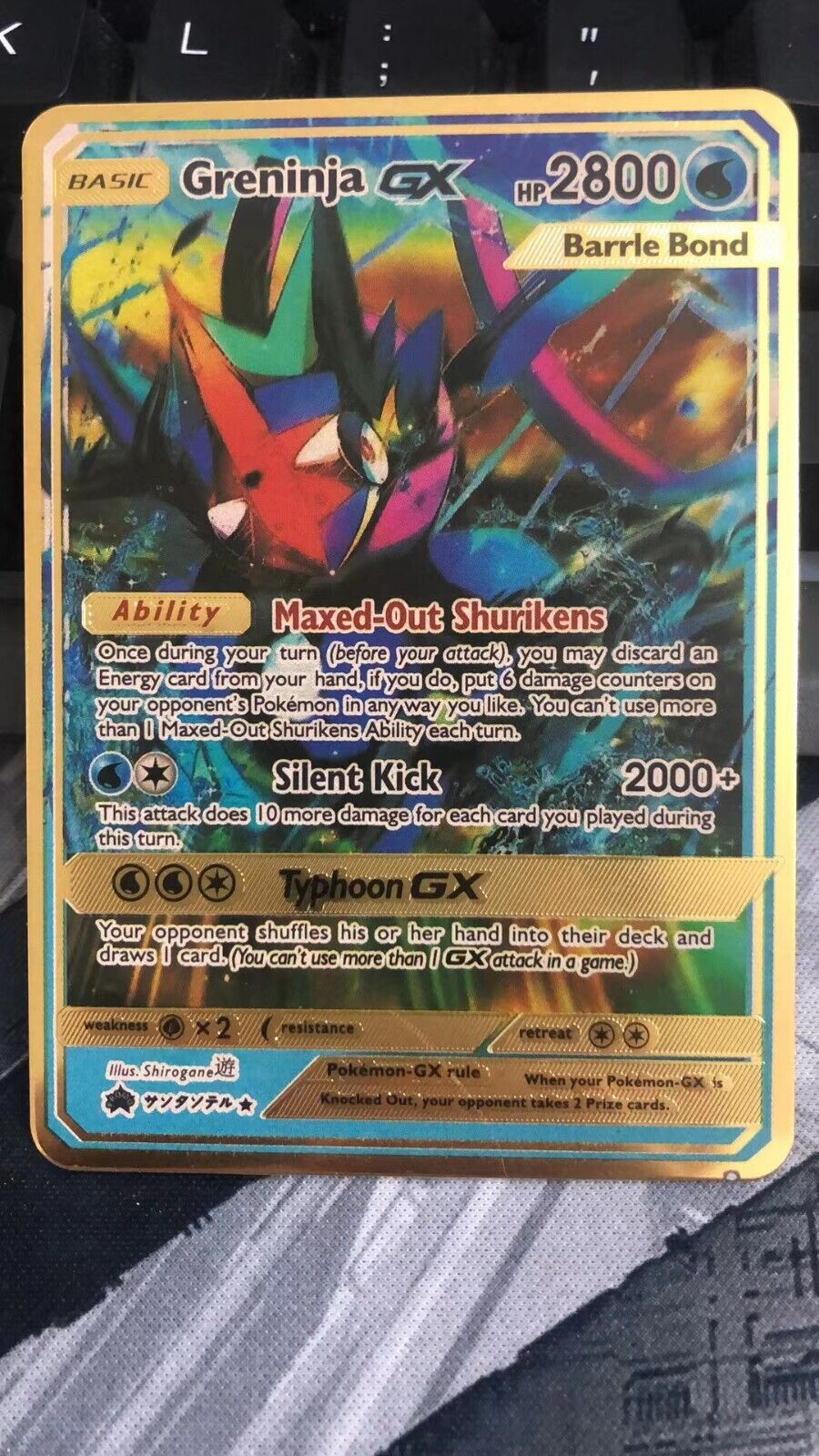 NEW Pokemon Cards Greninjia GX TCG Metal Pokémon Card 2800 HP Fast Shipping