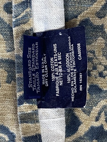 Ralph Lauren Donovan Damask Blue Scroll Standard Size Pillow Sham (1) USA Made - Picture 4 of 9