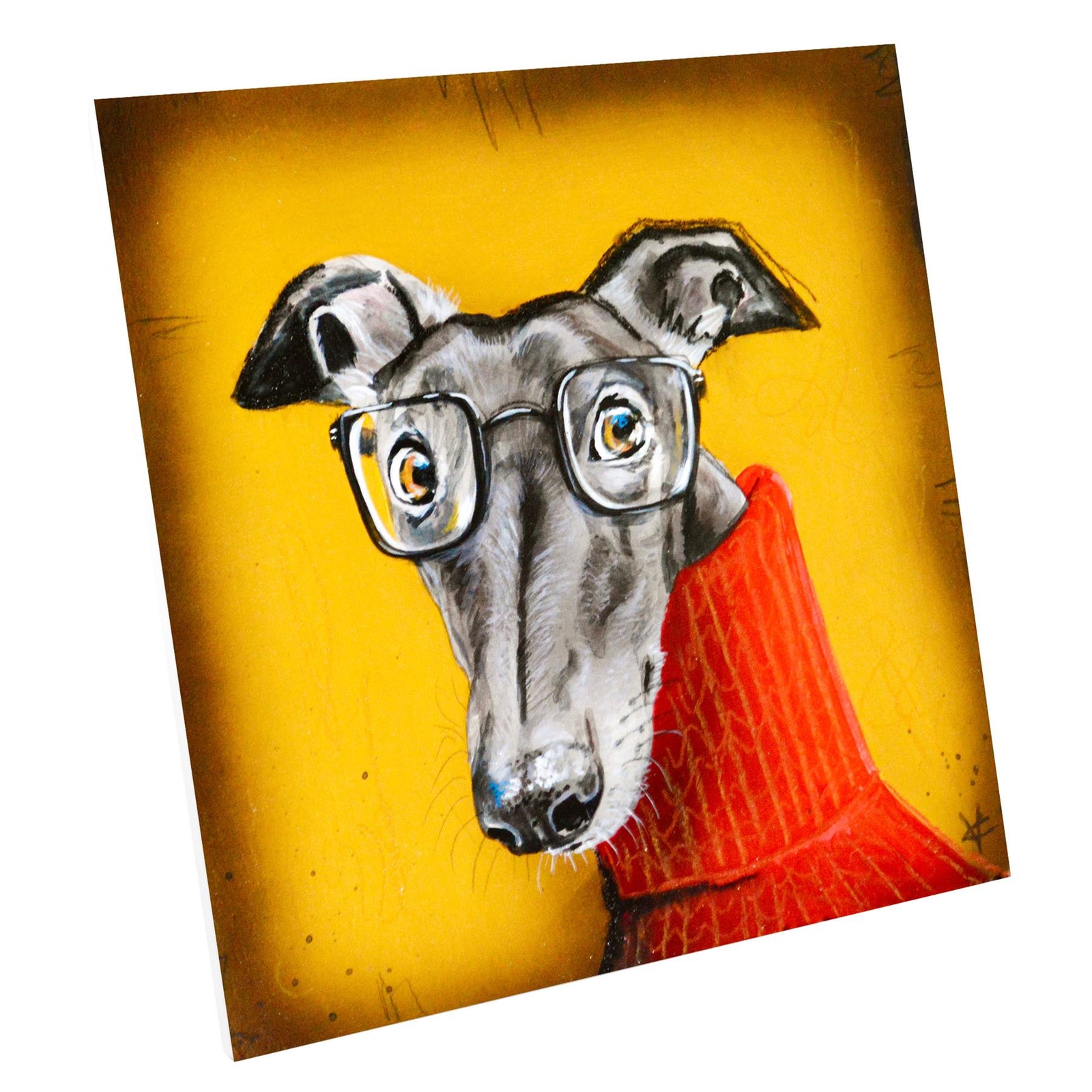 Derek Artwork by Victoria Coleman Printed Onto Ceramic Picture Tile