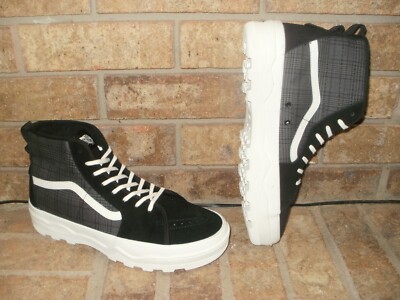 New Vans Sentry SK8-Hi WC Plaid Platform Suede/Canvas Shoe Mens  M/MSRP$90