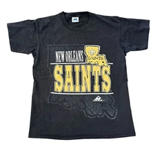 Vintage 90s Apex New Orleans Saints Tee Size Large