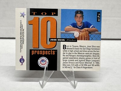 1994 Upper Deck Minor League Top 10 Prospects #9 Jose Silva