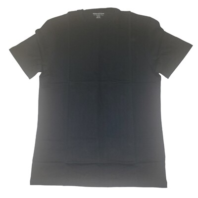 Amazon Essentials Black Slim-fit Short-Sleeve Crew Neck Cotton T-shirt Size S