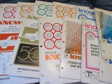 LARGE LOT 1980s Know How Buick Dealership Service Training Manuals Riviera radio