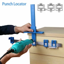Cabinet Hardware Jig Adjustable Punch Locator Handle Template Tools Drill Guide