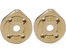 Hot Racing Axial Capra UTB Brass SCX III Currie F9 Portal Knuckle Caps AUTB21CH
