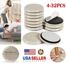 32× Moving Sliders Furniture Pad Protector Floor Carpet Anti Slip Mat USA