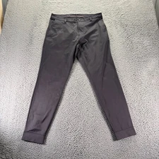 Rhone Pants Mens 33x30 Gray Commuter Jogger Polyester Tapered Fit Zip Leg