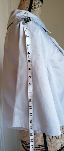 Worthington Cape Retro Pleated 4-Button Coat Jacket 3/4 Sleeve Cape Style M NWT - Picture 10 of 10
