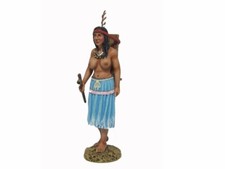 TEAM MINIATURES AMERICAN INDIANS IDA6014 SQUAW WITH BABY IN PAPOOSE MIB