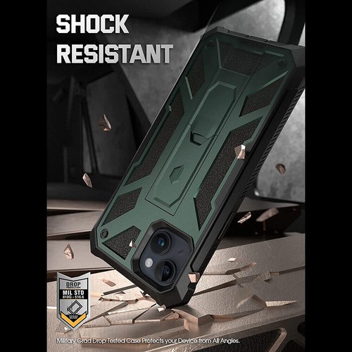 Poetic Spartan Phone Case for iPhone 14 with Screen Protector Metallic Green - Picture 5 of 5