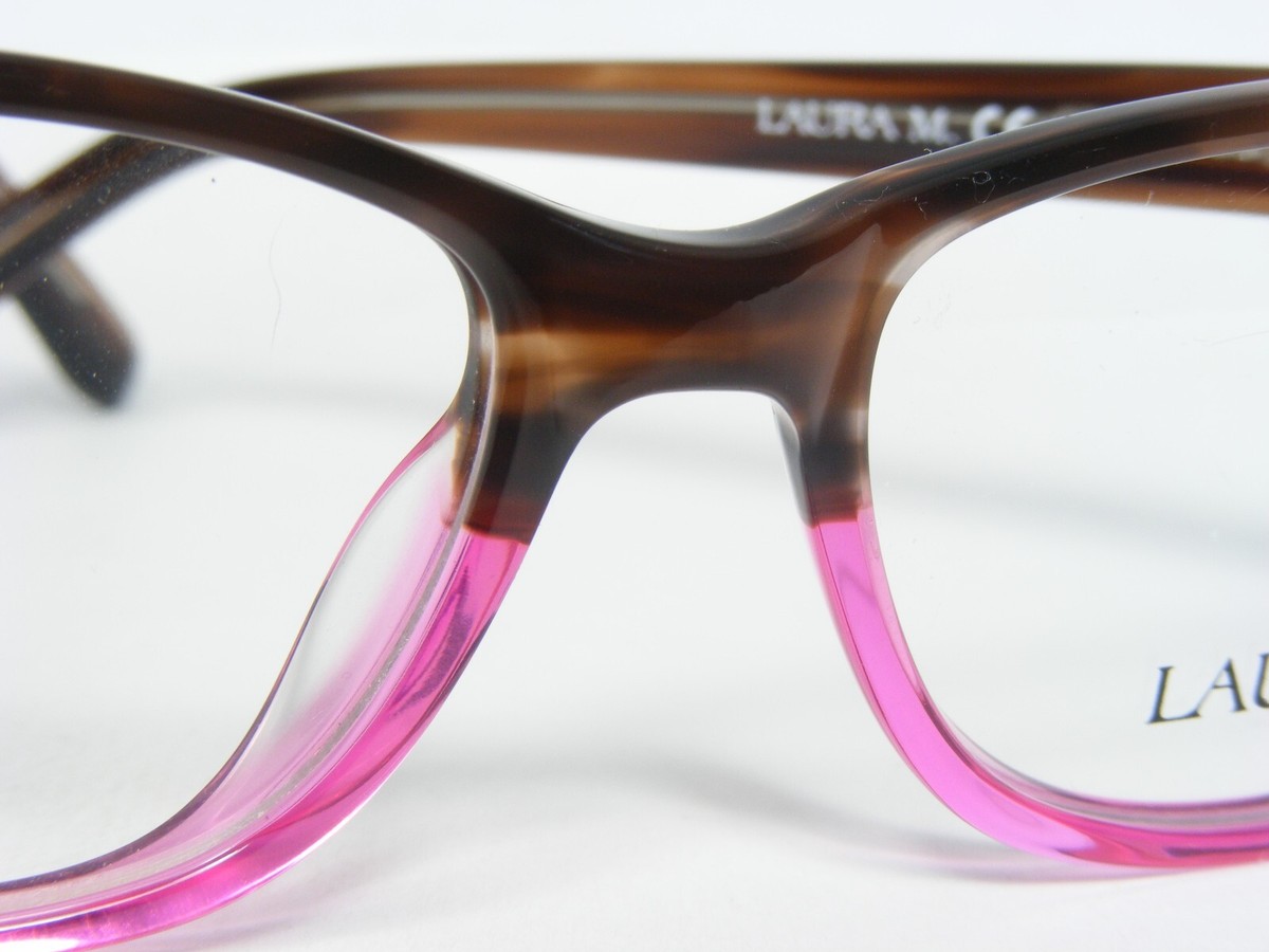 LAURA M. LAU1299 2 TORTOISE BROWN /FUCHSIA EYEGLASSES GLASSES