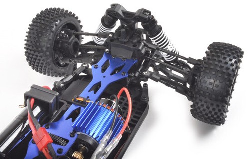 T2M Pirate Shooter Bleu T4931BU Muggy 550er Moteur Inc. Akku + Chargeur - Photo 6/8