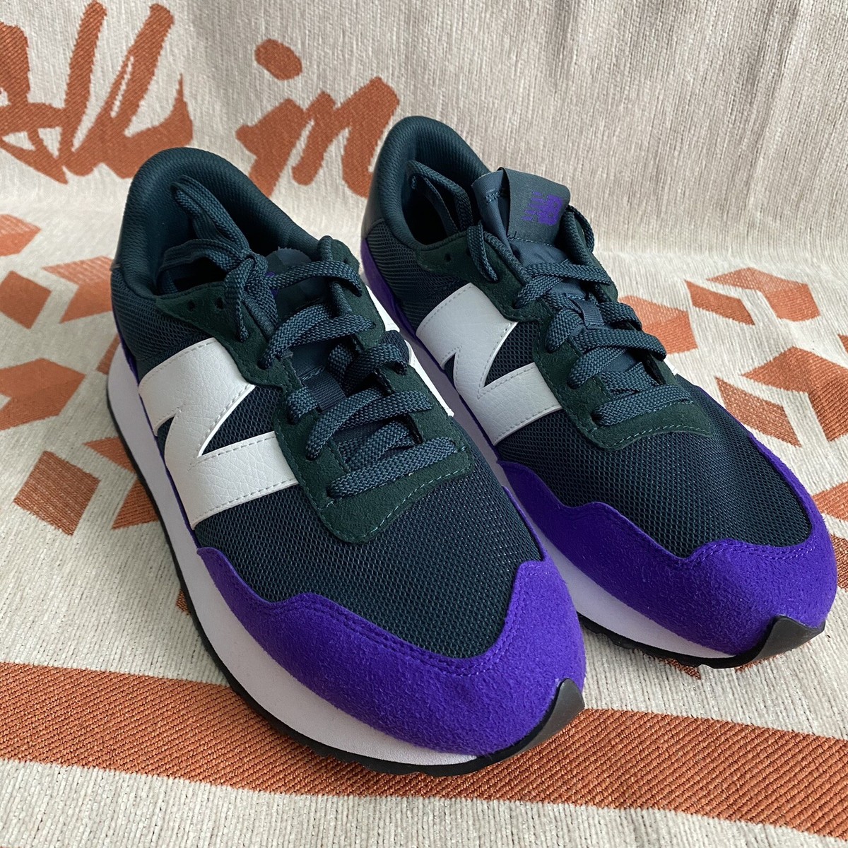 NEW BALANCE 237 MS237PG1 PURPLE GREEN WHITE-Brand New-Men's