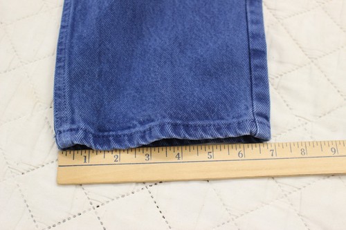 Vintage calvin klein women size 29/34 blue denim tapered jeans USA union made - Picture 12 of 15