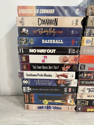 Lot Of 38 All Sealed VHS Movies - Mixed Genres - Some