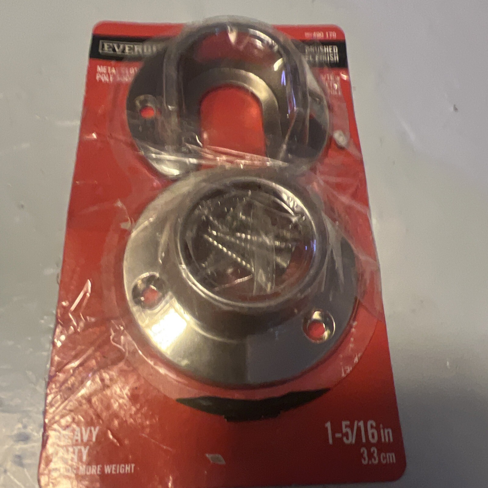 EVERBILT 15/16 in. HeavyDuty Brushed Nickel Closet Pole Sockets 490170 Metal eBay