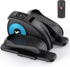 MERACH Compact Under Desk Elliptical Machine Adjustable Speed Quiet Operation