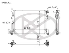 Radiator-Turbo Koyo A13623 fits 2016 Cadillac CT6