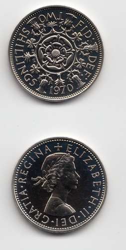 1970 Proof Coins 2/6 2/- 1/- 6d 3d 1d 1/2d - Choose your coin - Picture 3 of 8