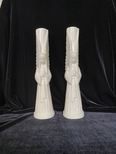 Vintage Christmas Angels Elegant Taper Candle Holder Set Or Vases