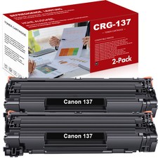 2 Pack CRG 137 Toner Cartridge For Canon 137 ImageClass MF227dw MF212w MF231