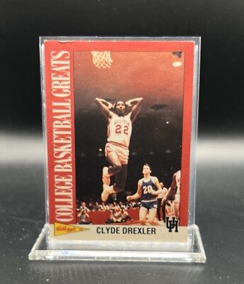 Clyde Drexler 1992 Kelloggs Houston Cougars Portland Trailblazers HOF