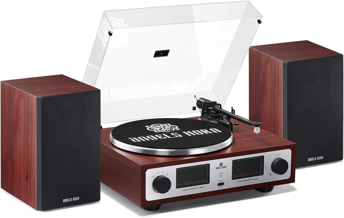 High Fidelity Bluetooth Turntable, Vinyl Record Player with