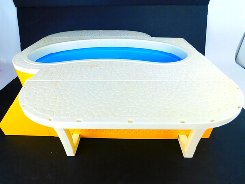 Mattel DREAM POOL Blue Pool Insert Basin Tub Piece With Deck & More - Picture 11 of 13