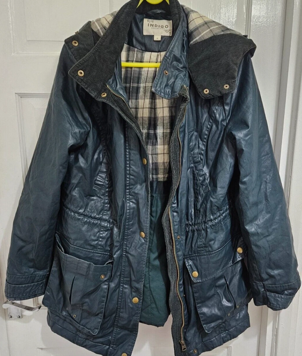 Mu0026S Indigo collection size 12 green coat hooded waterproof warm | eBay