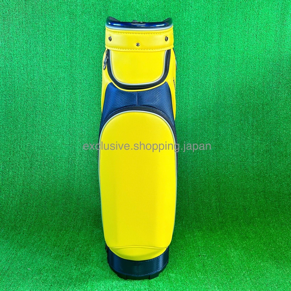 Bolsa de carrito de golf Bridgestone 9 x 47 pulgadas divisor de 5 vías 2024 ligero amarillo marino Foto 4 de 4