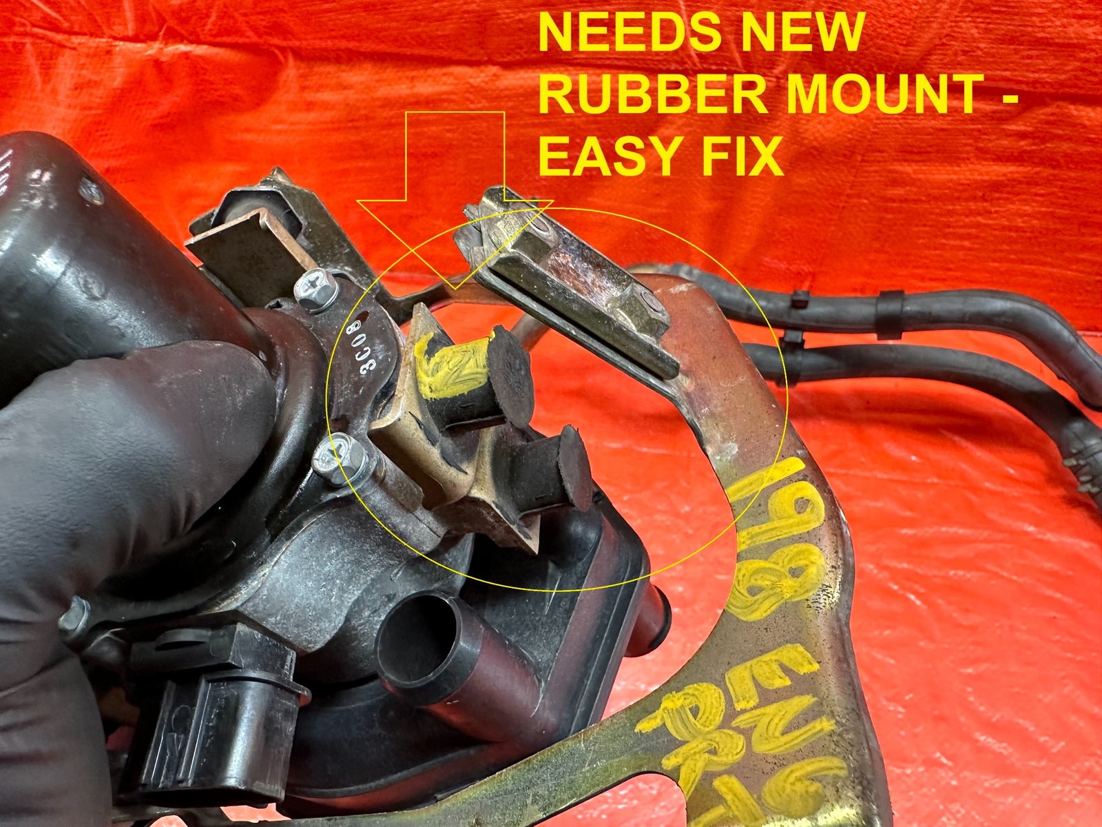 0005 HONDA S2000 AIR PUMP MODULE W/ ALL ASSOCIATED LINES OEM