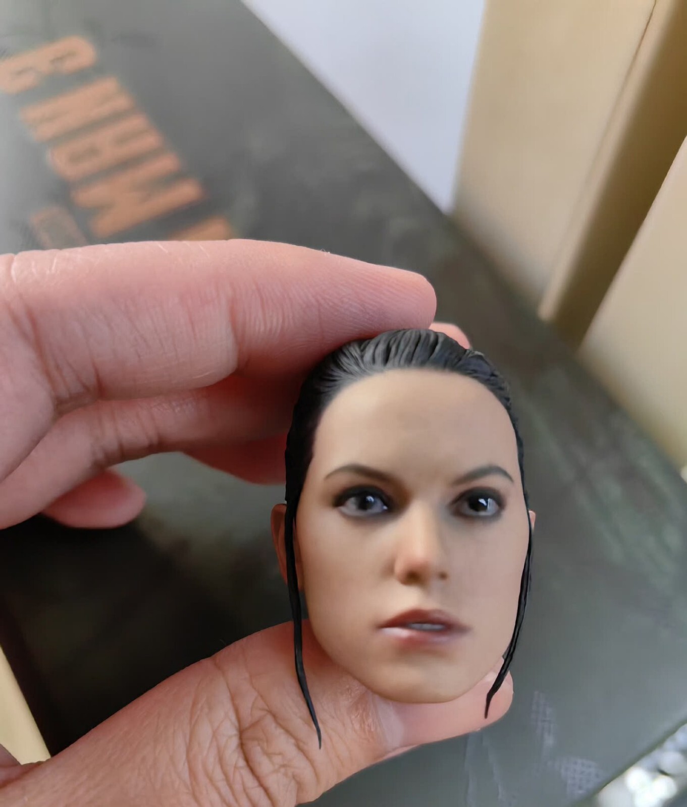 Head Sculpt Figure 1/6 HT MMS337 Star Wars The Fore Awakens Hottoys Rey and BB-8