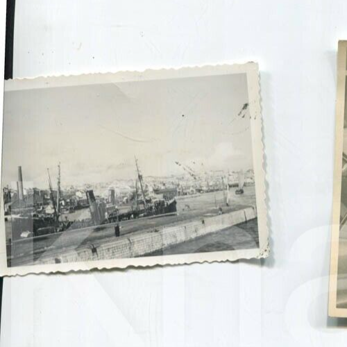 Old Photo Steamer, Port in Africa 1939, 1930s, 9x6cm - Picture 1 of 1